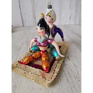 Radko magic carpet Aladdin flight Italian ornament rare vintage Xmas tree carpet